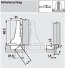 71B3690 Clip Top INSERTA 110° Scharnier Mittelanschlag Blumotion